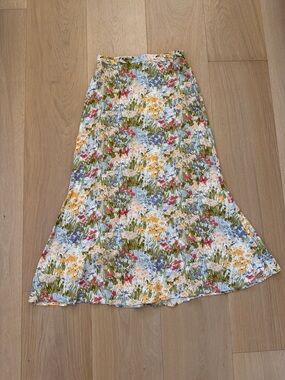 Reformation Bea Floral Midi Skirt
